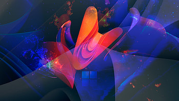 Orange Purple Artistic Digital Art Windows 11 Black Background Windows 11 HD wallpaper
