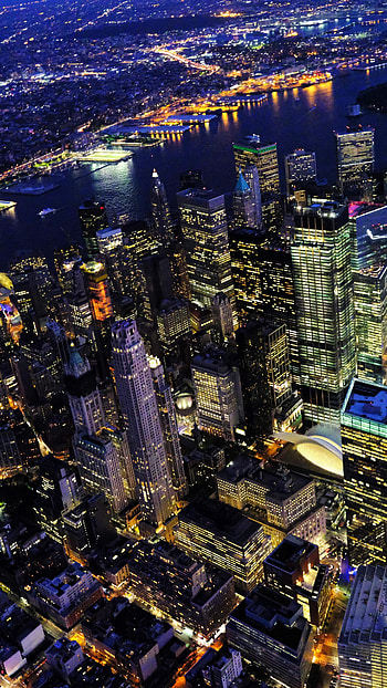 New York at Night, U, City view HD phone wallpaper