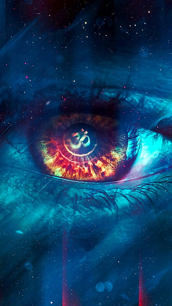 Eye, space, fantasy, artistic, space fantasy HD phone wallpaper