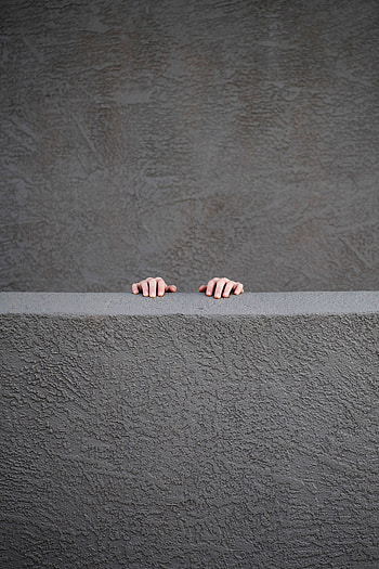 Miscellanea, Miscellaneous, Minimalism, Wall, Grey, Hands, Concrete HD phone wallpaper
