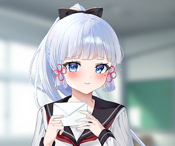 Kamisato Ayaka, Kamisato Ayaka (Genshin Impact), video game, Genshin Impact HD wallpaper