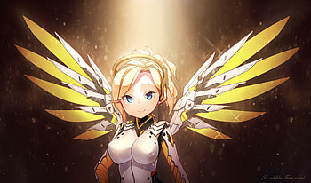 Mercy Overwatch Art, mercy-overwatch, overwatch, games, xbox-games, ps-games, pc-games, artist, digital-art HD wallpaper