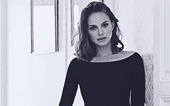 Natalie Portman, , Hollywood, american actress, monochrome, beautiful woman, american celebrity, Natalie Portman hoot HD wallpaper