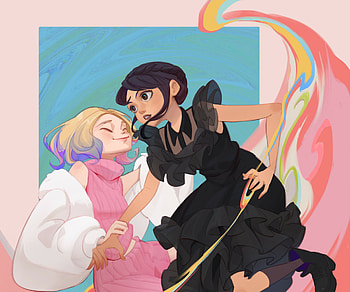 Wednesday Addams & Enid Sinclair, Enid Sinclair, Wednesday Addams, TV Show, wednesday HD wallpaper