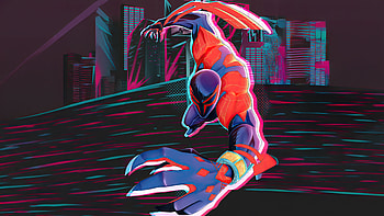 Breaking The Fourth Wall Spiderman 2099, spiderman, spiderman-2099, superheroes, artwork, artist, digital-art, pixiv HD wallpaper