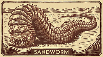 Sandworm for Your Collection, sandworm, desert, fantasy, illustration HD wallpaper