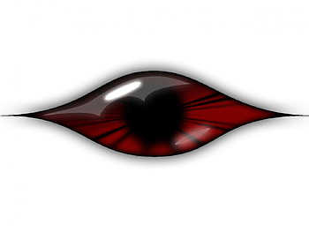 Red eye, background, white, eye, red HD wallpaper