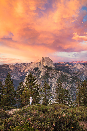 Yosemite National Park, Glacier point, Olmsted point, Yosemite Falls HD phone wallpaper