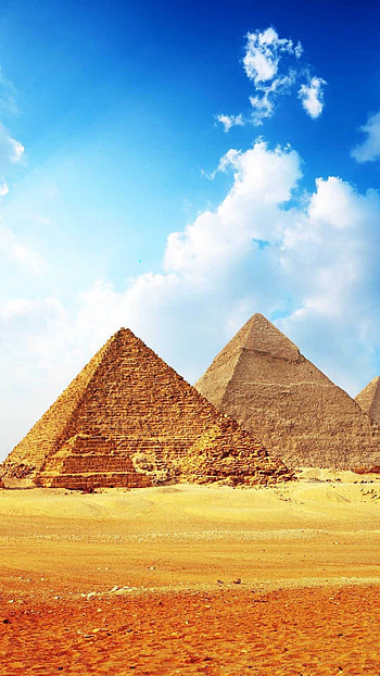 Pyramids of Giza, Ancient Egyptian history, Mythological significance, Luxor travels HD phone wallpaper