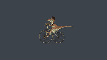 Vector, Bicycle, Crocodile, Trip HD wallpaper