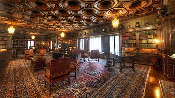 Indoors, Library, R HD wallpaper
