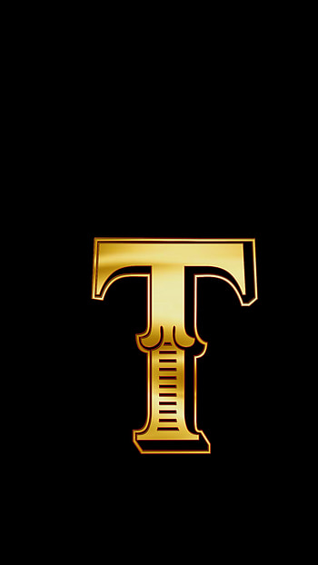 T Letter, Golden HD phone wallpaper