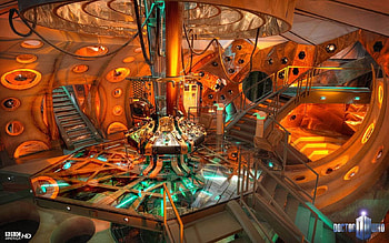 dr who's tardis, steps, control console, cables, platform HD wallpaper