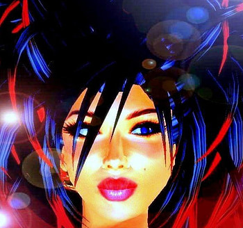 Face, lady, abstract, fantasy HD wallpaper