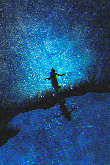 Art, Reflection, Dark, Glare, Silhouette HD phone wallpaper