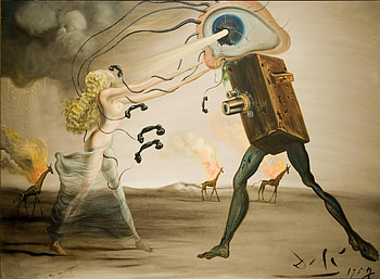 Modern Rhapsody, Salvador Dali HD wallpaper