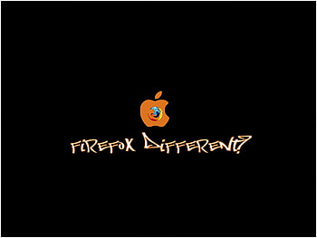 Firefox Different - Apple Collection, logo, morphed, apple, firefox, orange HD wallpaper