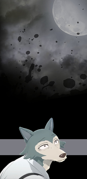 Legoshi, moon, wolf, beastars HD phone wallpaper