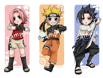 Team Naruto, sasuke, chibi, anime, sakura, naruto, cute HD wallpaper