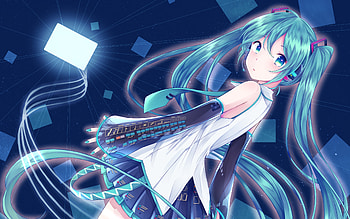 Hatsune Miku, night, , Vocaloid characters, Vocaloid, manga, Hatsune Miku Vocaloid HD wallpaper