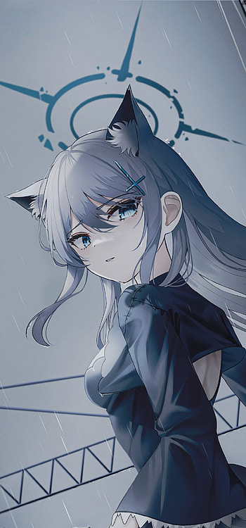Blue Archive: Rainlit Cat-Eared , video game, Blue Archive HD phone wallpaper