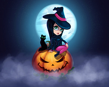 Little Witch Art, artist, artwork, artstation HD wallpaper