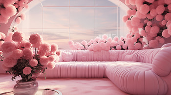 Pink Aesthetic Dreamy Room, pink aesthetic, aesthetic, interior design HD wallpaper
