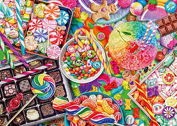 Sweets, colorful, jar, candy HD wallpaper