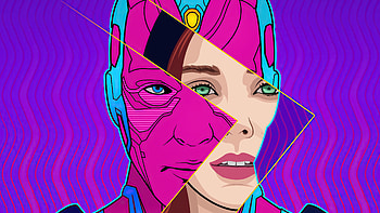 Wanda Vision Digital Illustration , wanda-vision, vision, scarlet-witch, tv-shows, illustration HD wallpaper