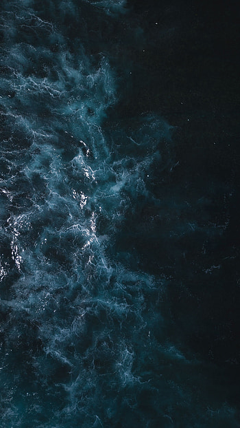 Nature, Water, Sea, Waves, View From Above, Ocean HD phone wallpaper