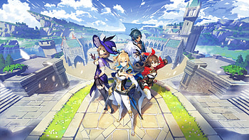 Genshin Impact gaming, Mesmerizing landscapes, Unique gameplay, Magical journey HD wallpaper