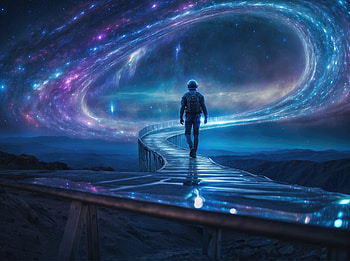 Galactic Bridge, artist, artwork, digital-art, deviantart HD wallpaper