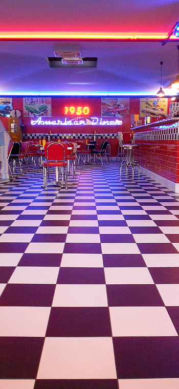 1950's American Diner, Restaurants HD phone wallpaper