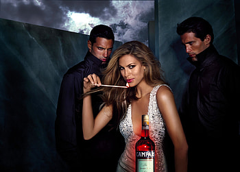 Eva Mendes, man, girl, people, actress, woman, campari, add, commercial HD wallpaper