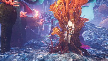 Abiotic Drift: Astronaut in Neon Coral ( Game ), video game HD wallpaper