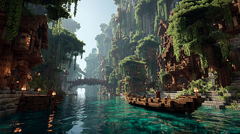 Minecraft, Minecraft, AI Art HD wallpaper