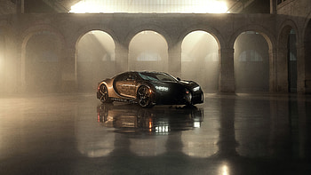 Bugatti Golden Era, bugatti-chiron, cars, behance HD wallpaper