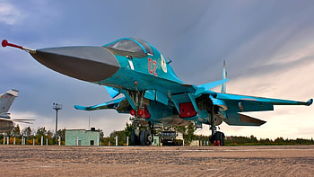Su-34, blue, military, sukhoi, russia, 04, 02, jet, aircraft, plane, suchoj HD wallpaper