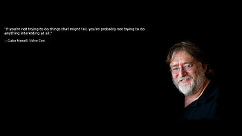 Gabe Newell (Gaming), Life quote, R HD wallpaper
