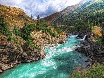 New Zealand, Rivers HD wallpaper