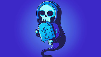 Rip Skull Illustration, skull, illustration, artist, artwork, digital-art HD wallpaper