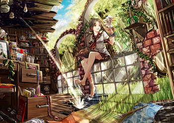 Inception, Inception, Yard, anime, Garden HD wallpaper