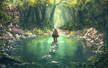 A Peacful Mind, artist, artwork, digital-art, deviantart HD wallpaper