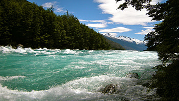 Nature, Shore, Bank, Flow, Speed, Shrine, Cancer HD wallpaper