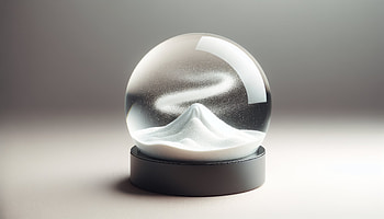 Enchanting Snow Globe , snow globe, winter scene, glass, mountain HD wallpaper