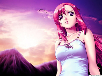 Beautiful Sunset, Woman, Sunset, Paradise, Beauty HD wallpaper