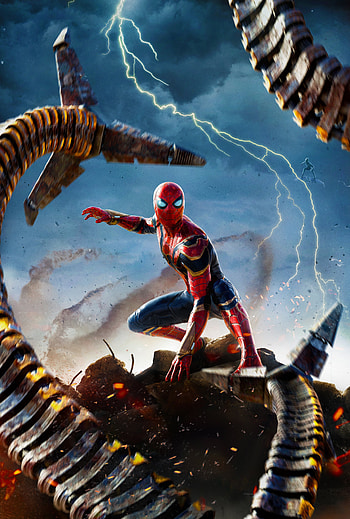 Spider Man poster, Marvel, no way home, textless HD phone wallpaper