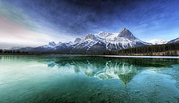 Nature, Water, Mountains, Lake, Canada, Transparent, Freshness, Cool, Bottom, Purity, Coolness HD wallpaper