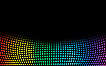 Rainbow, Dots HD wallpaper