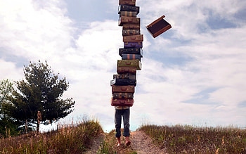 Landscape, Objects, Books HD wallpaper